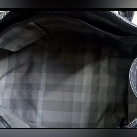 🆑 Burberry Prorsum Metallic Silver Satchel And/e Shoulder Bag Like New EUC
